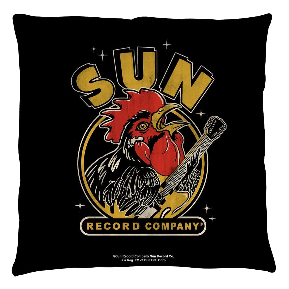 Sun Records Rocking Rooster Throw Pillow Throw Pillows Sun Records