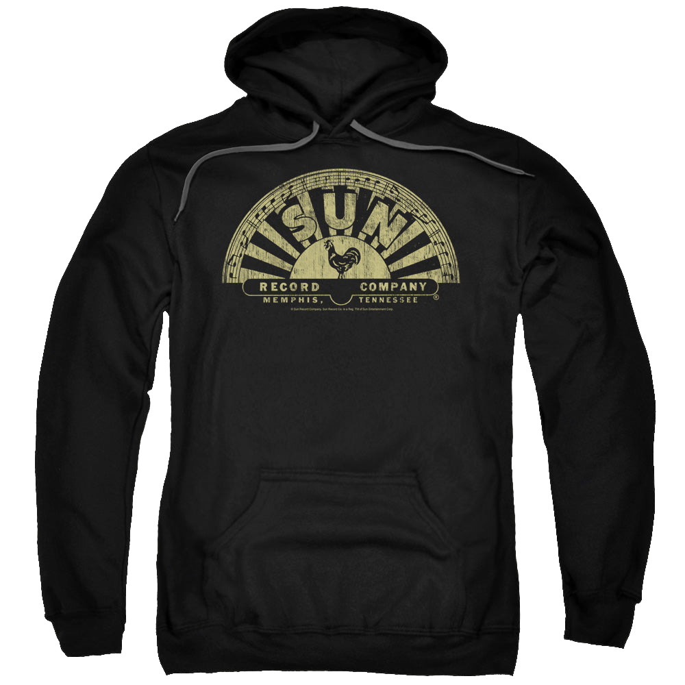 Sun Records Tattered Logo - Pullover Hoodie Pullover Hoodie Sun Records