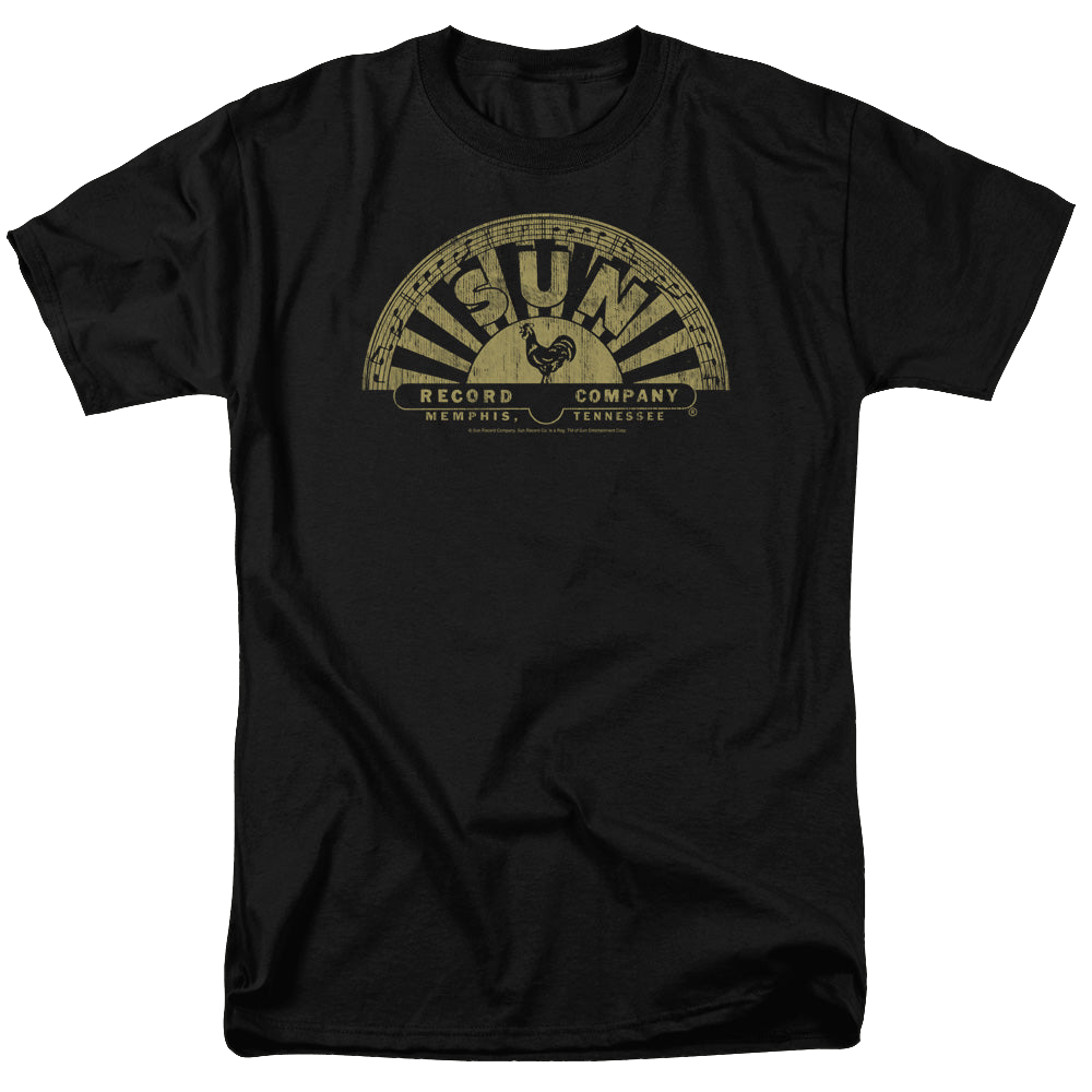 Sun Records Tattered Logo - Men's Regular Fit T-Shirt Men's Regular Fit T-Shirt Sun Records
