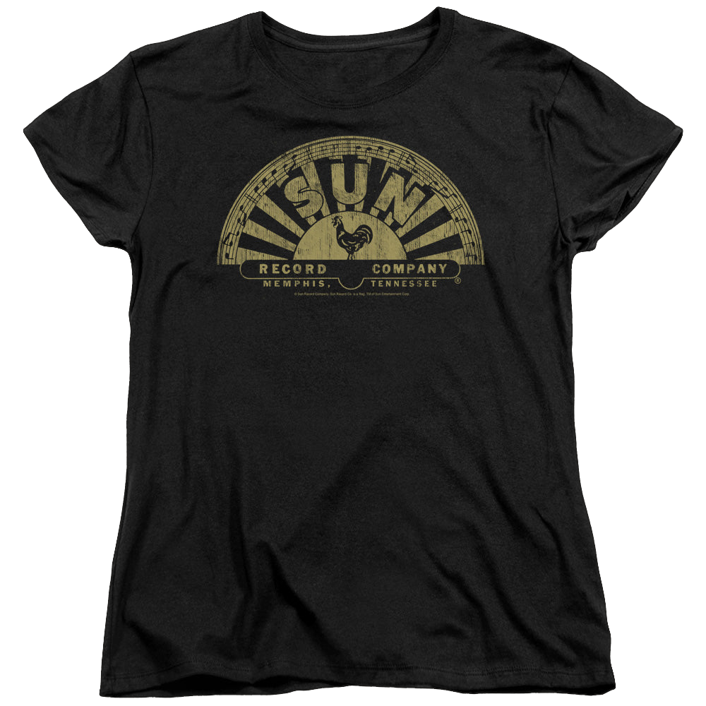 Sun Records Tattered Logo - Women's T-Shirt Women's T-Shirt Sun Records