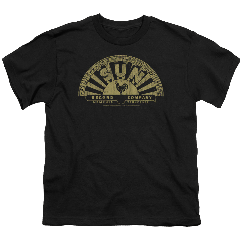 Sun Records Tattered Logo - Youth T-Shirt Youth T-Shirt (Ages 8-12) Sun Records
