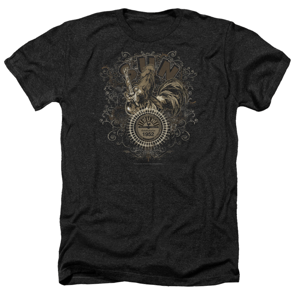 Sun Records Scroll Around Rooster - Men's Heather T-Shirt Men's Heather T-Shirt Sun Records