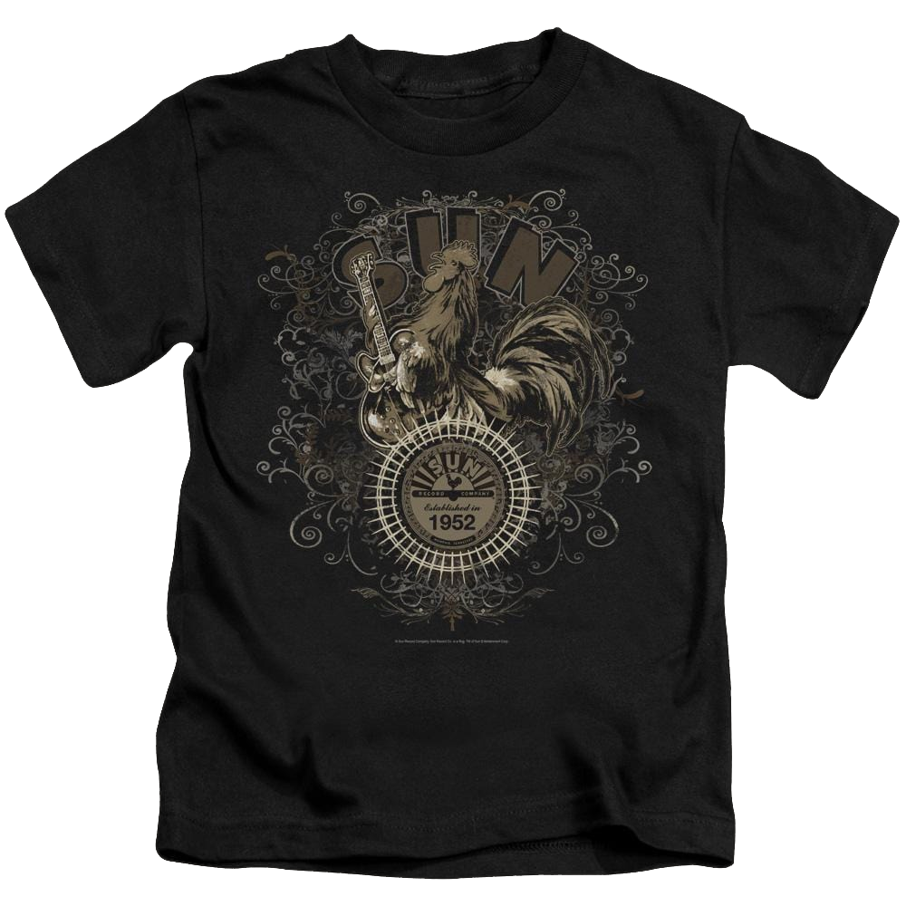 Sun Records Scroll Around Rooster - Kid's T-Shirt Kid's T-Shirt (Ages 4-7) Sun Records