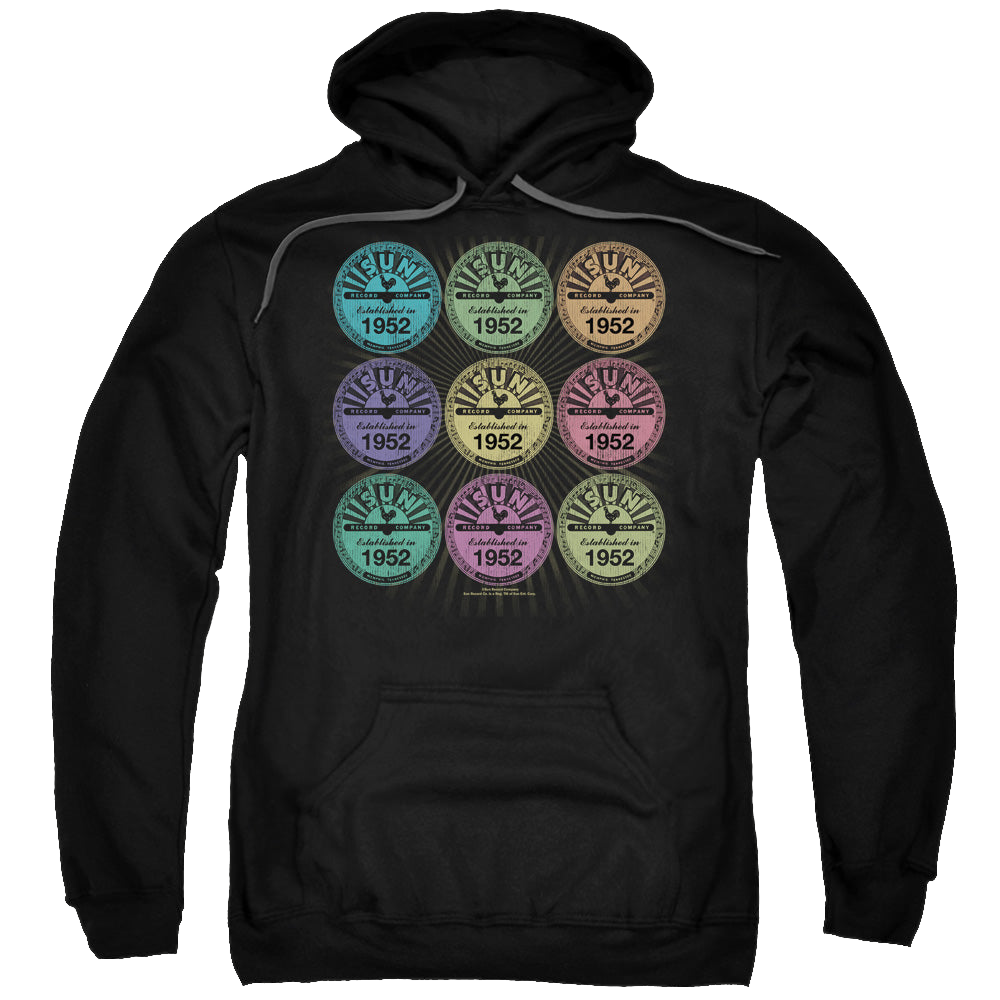 Sun Records Rocking Color Block - Pullover Hoodie Pullover Hoodie Sun Records