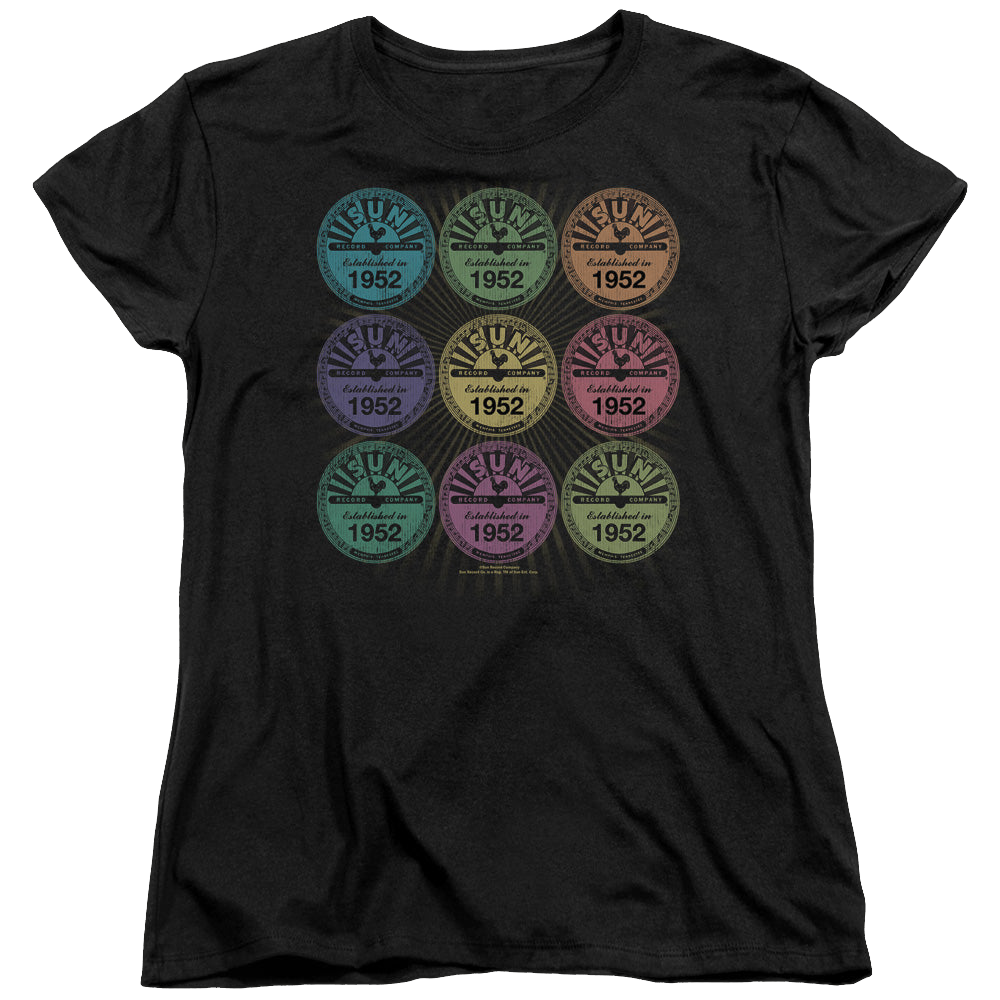 Sun Records Rocking Color Block - Women's T-Shirt Women's T-Shirt Sun Records
