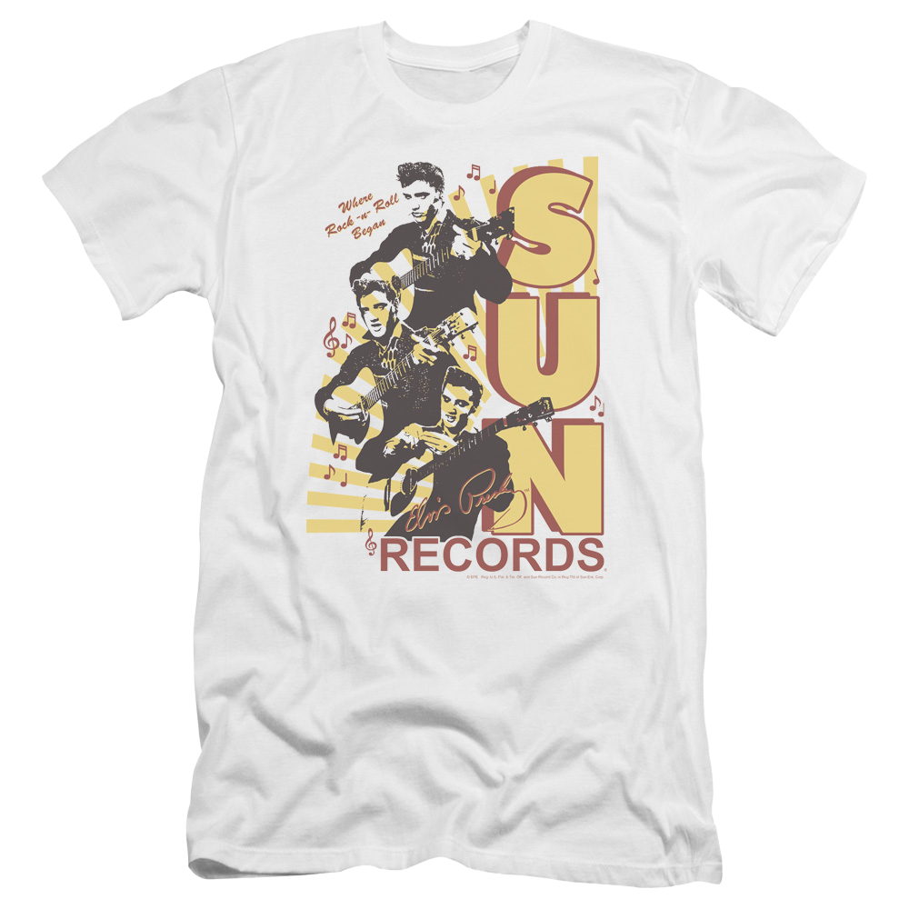 Elvis Presley Tri Elvis - Men's Premium Slim Fit T-Shirt Men's Premium Slim Fit T-Shirt Elvis Presley