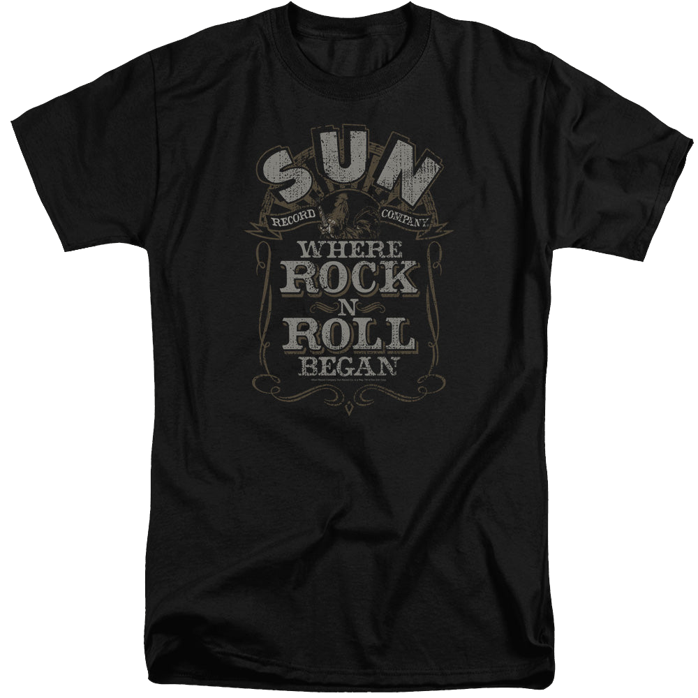 Sun Records Where Rock Began - Men's Tall Fit T-Shirt Men's Tall Fit T-Shirt Sun Records