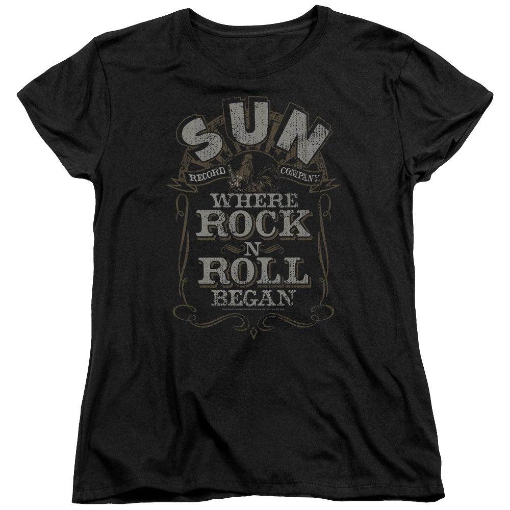 Sun Records Where Rock Began - Women's T-Shirt Women's T-Shirt Sun Records