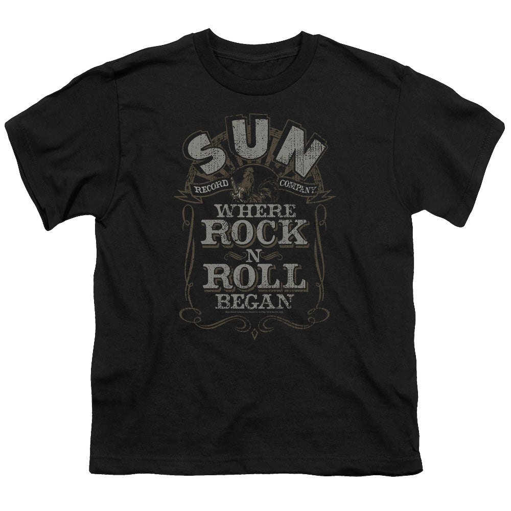 Sun Records Where Rock Began - Youth T-Shirt Youth T-Shirt (Ages 8-12) Sun Records