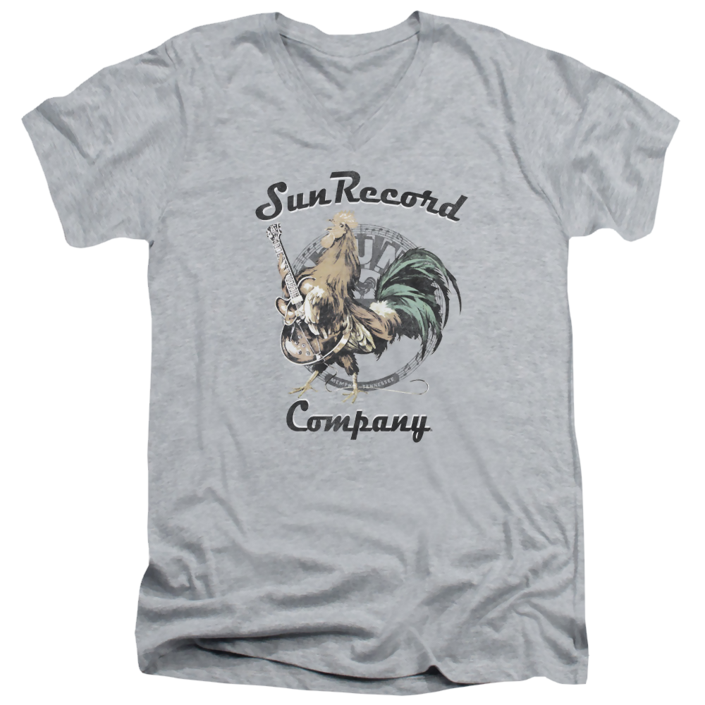 Sun Records Rockin Rooster Logo - Men's V-Neck T-Shirt Men's V-Neck T-Shirt Sun Records