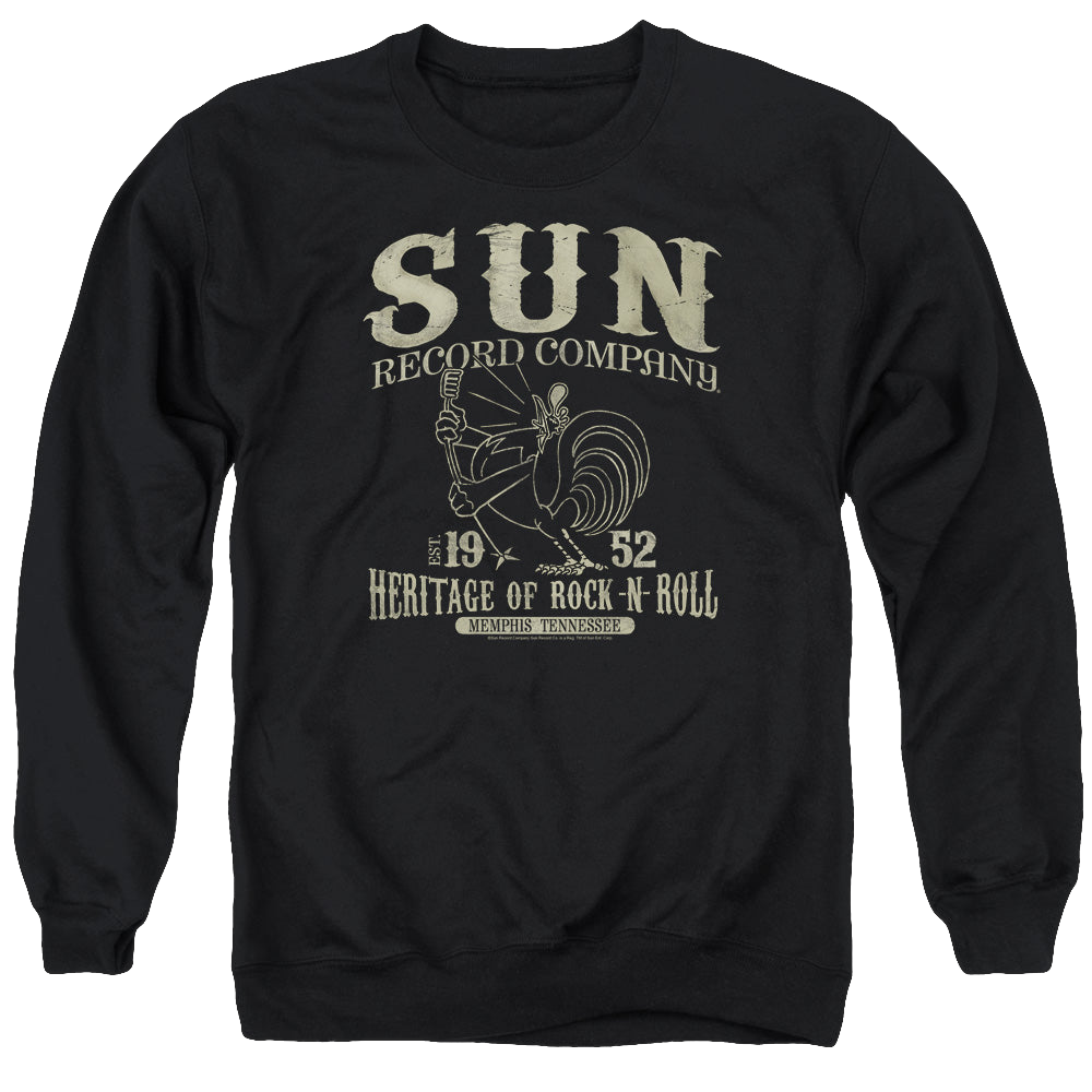 Sun Records Rockabilly Bird - Men's Crewneck Sweatshirt Men's Crewneck Sweatshirt Sun Records