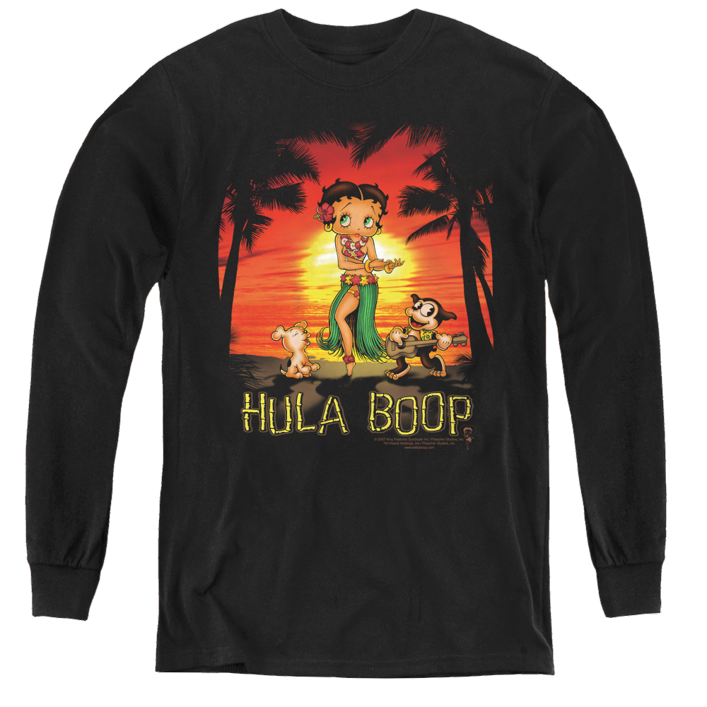 Betty Boop Hulaboop - Youth Long Sleeve T-Shirt Youth Long Sleeve T-Shirt Betty Boop