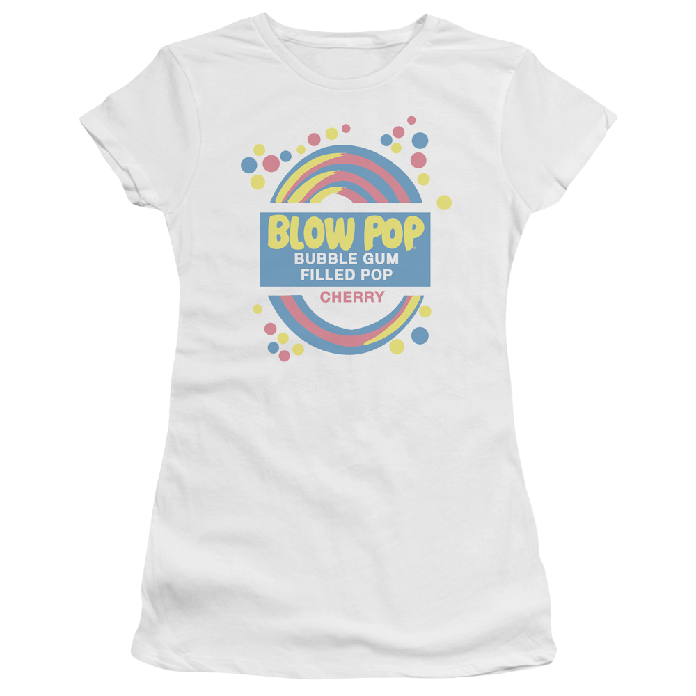 Blow Pop Blow Pop Label - Juniors T-Shirt Juniors T-Shirt Blow Pop