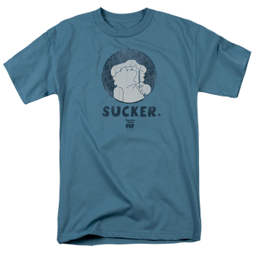 Slate men's regular fit t-shirt with Tootsie Roll Tootsie Pop Sucker graphic