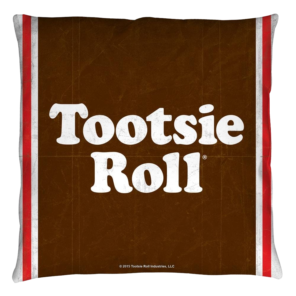 Tootise Roll Wrapper Throw Pillow Throw Pillows Tootsie Roll