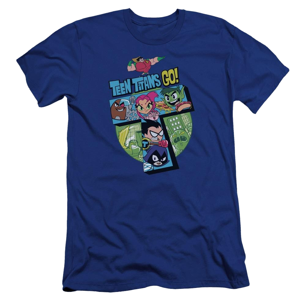 Teen Titans Go T Men's Premium Slim Fit T-Shirt Men's Premium Slim Fit T-Shirt Teen Titans Go!