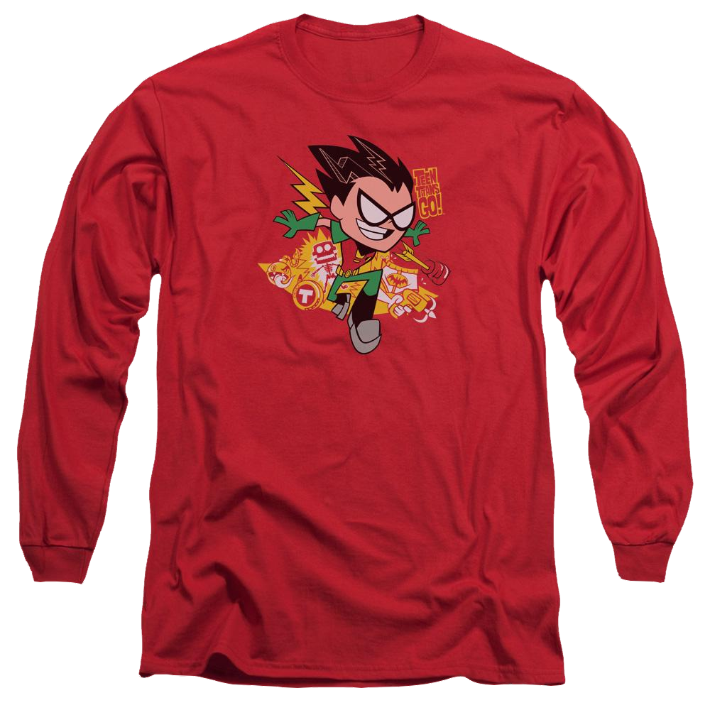 Teen Titans Go Robin Men's Long Sleeve T-Shirt Men's Long Sleeve T-Shirt Teen Titans Go!