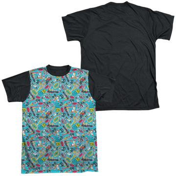 Teen Titans Go! Teen Titans Go Pattern men's black back t-shirt