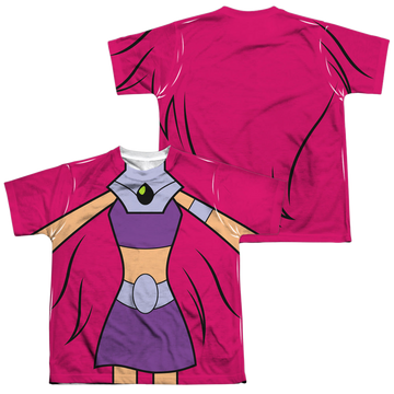 Teen Titans Go! Starfire Uniform (F/B) youth all-over print t-shirt for ages 8 to 12