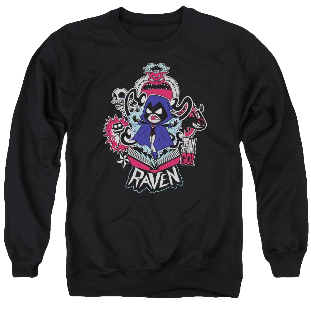 Teen Titans Go Raven Men's Crewneck Sweatshirt Men's Crewneck Sweatshirt Teen Titans Go!