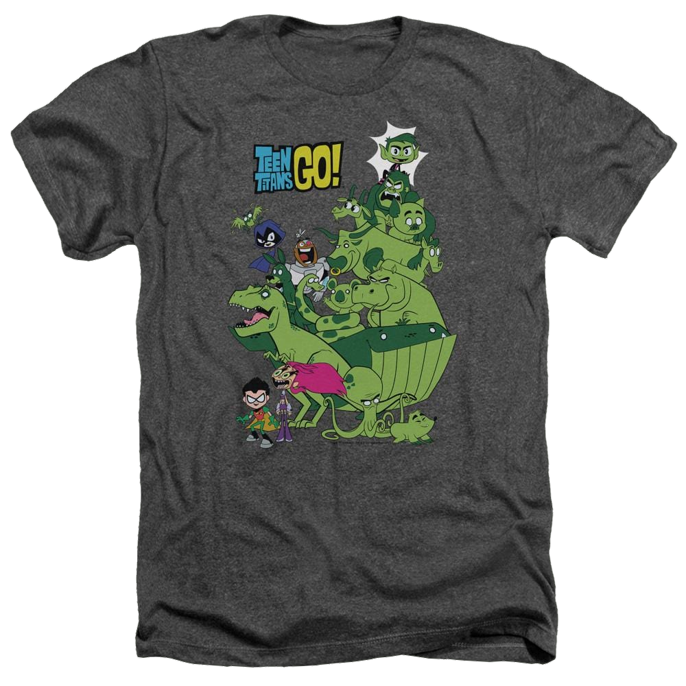 Teen Titans Go Beast Boy Stack Men's Heather T-Shirt Men's Heather T-Shirt Teen Titans Go!