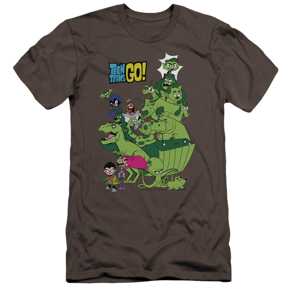 Teen Titans Go Beast Boy Stack Men's Premium Slim Fit T-Shirt Men's Premium Slim Fit T-Shirt Teen Titans Go!