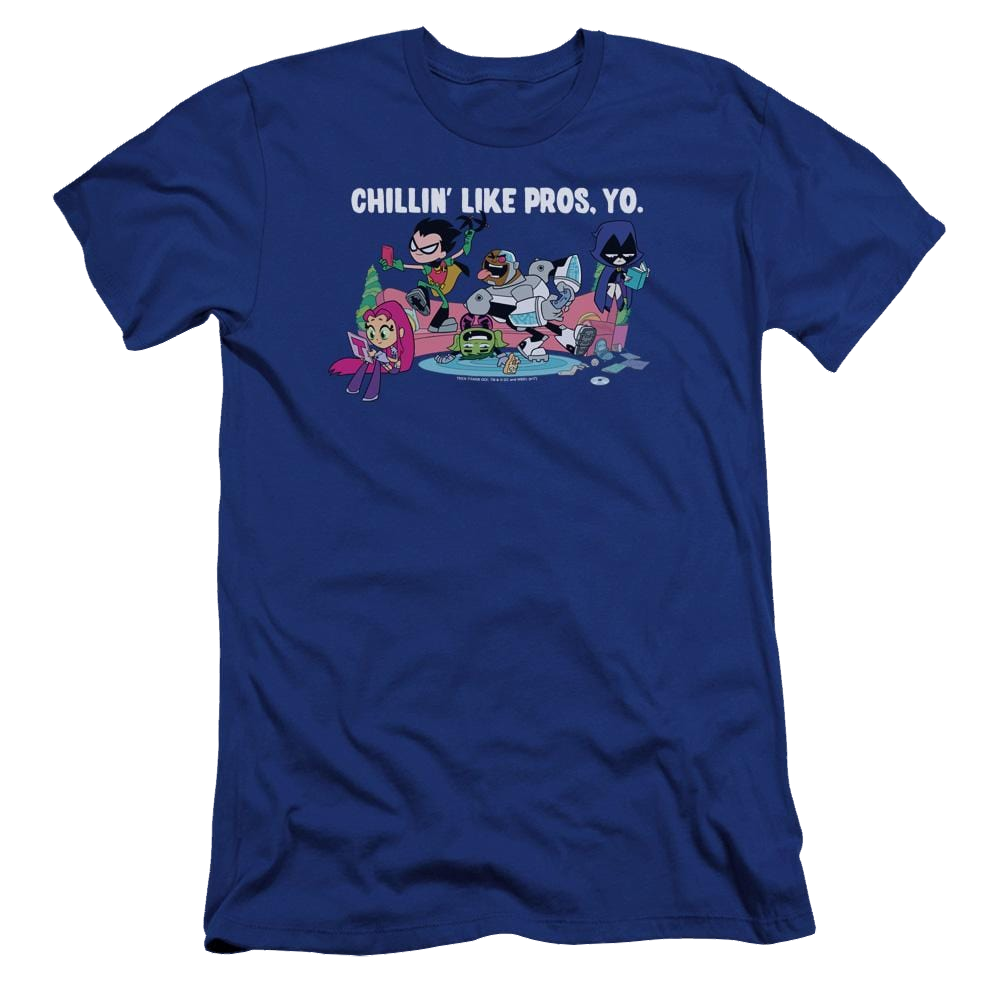 Teen Titans Go Like Pros Yo Men's Premium Slim Fit T-Shirt Men's Premium Slim Fit T-Shirt Teen Titans Go!