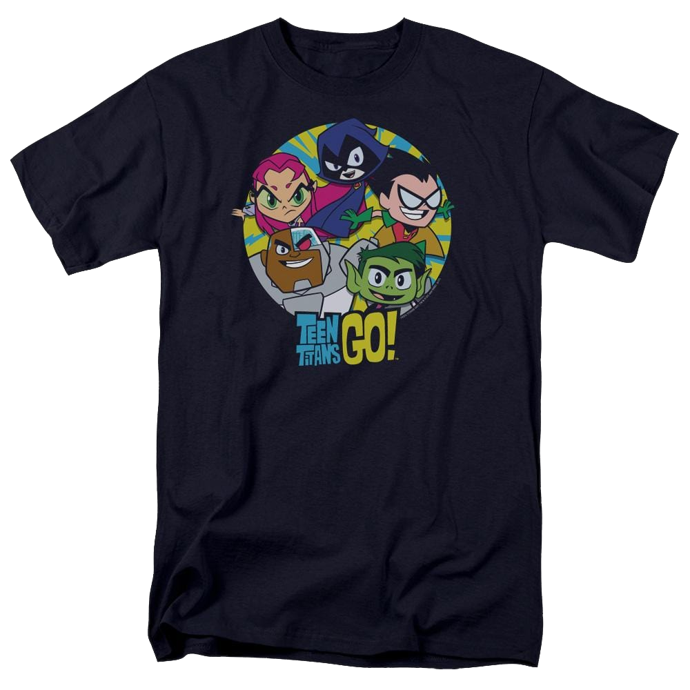 Teen Titans Go Go Go Group Men's Regular Fit T-Shirt Men's Regular Fit T-Shirt Teen Titans Go!