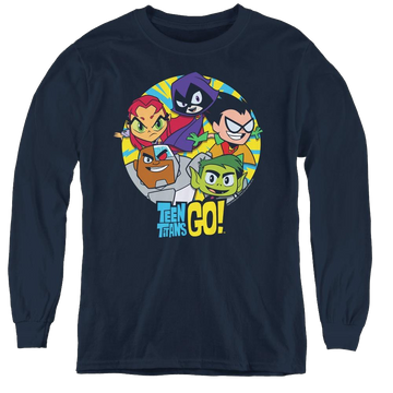 Teen Titans Go! Go Go Group - Youth Long Sleeve T-Shirt Youth Long Sleeve T-Shirt Teen Titans Go!