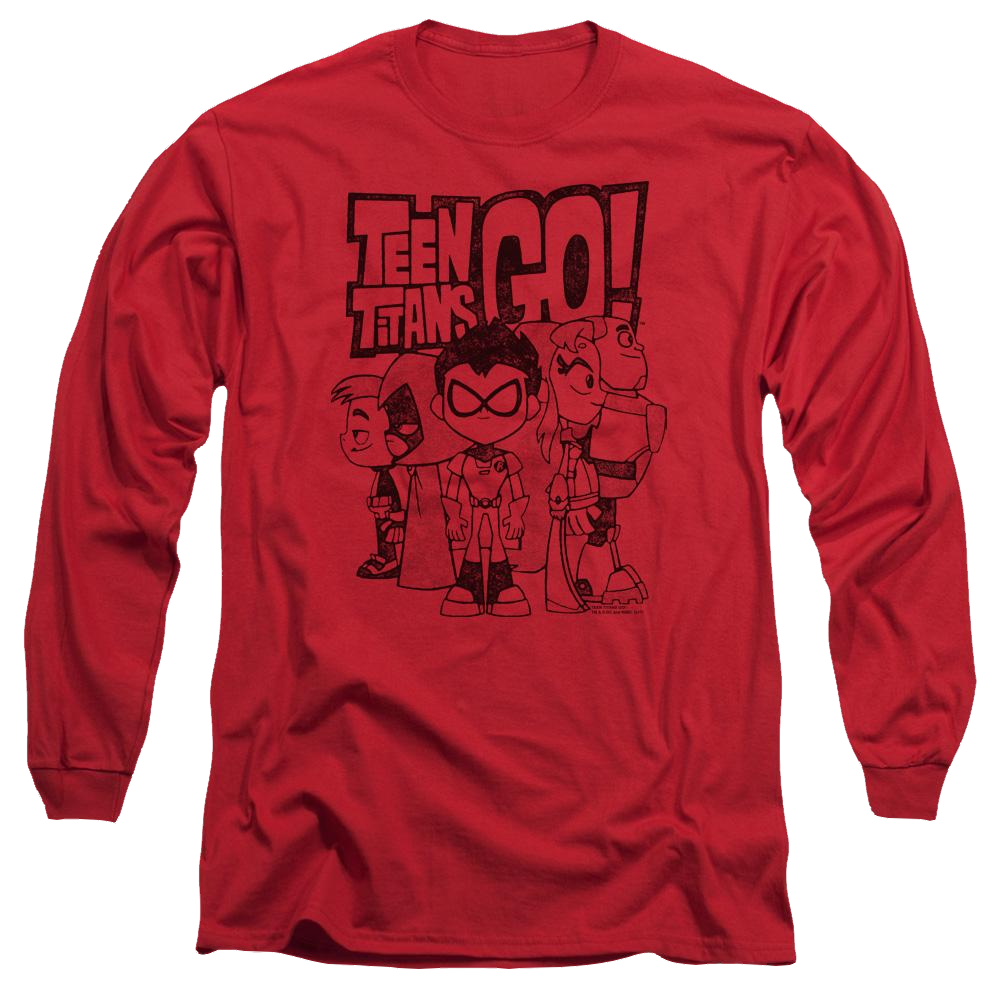 Teen Titans Go Team Up Men's Long Sleeve T-Shirt Men's Long Sleeve T-Shirt Teen Titans Go!
