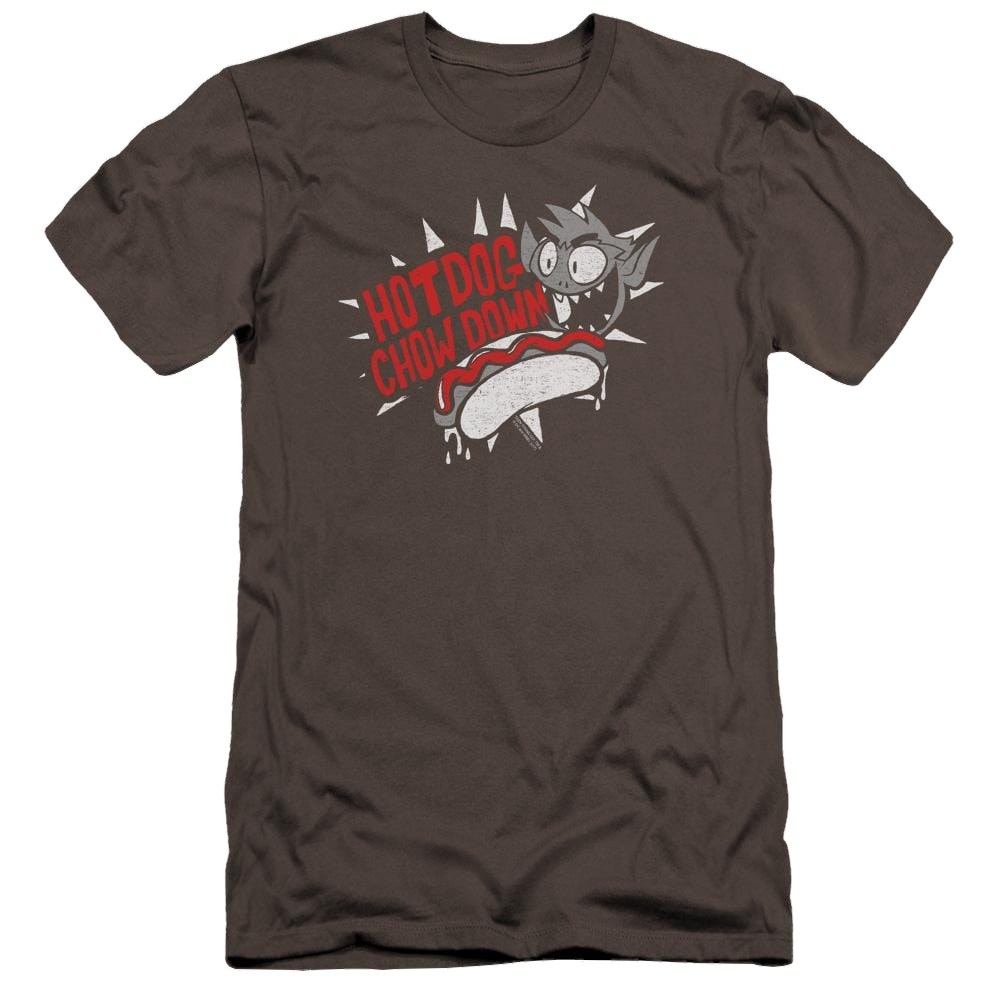 Teen Titans Go Hot Dog Men's Premium Slim Fit T-Shirt Men's Premium Slim Fit T-Shirt Teen Titans Go!