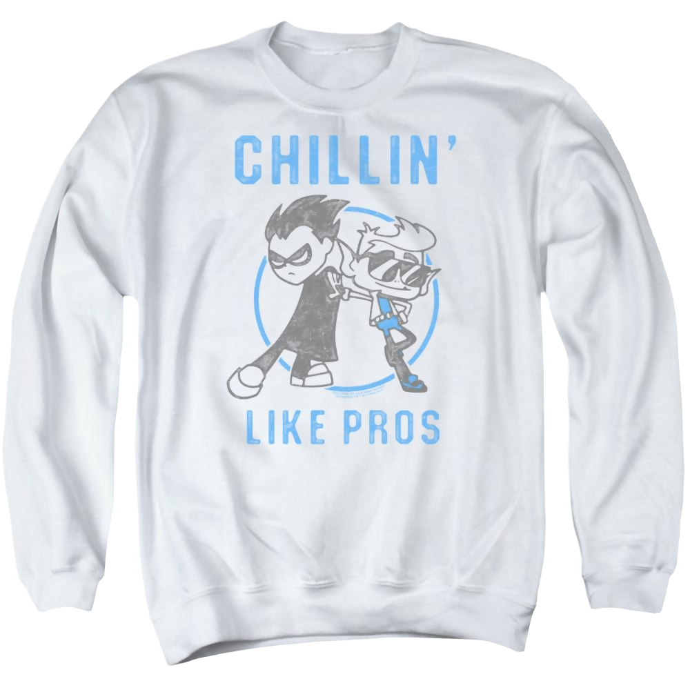 Teen Titans Go Like Pros Men's Crewneck Sweatshirt Men's Crewneck Sweatshirt Teen Titans Go!