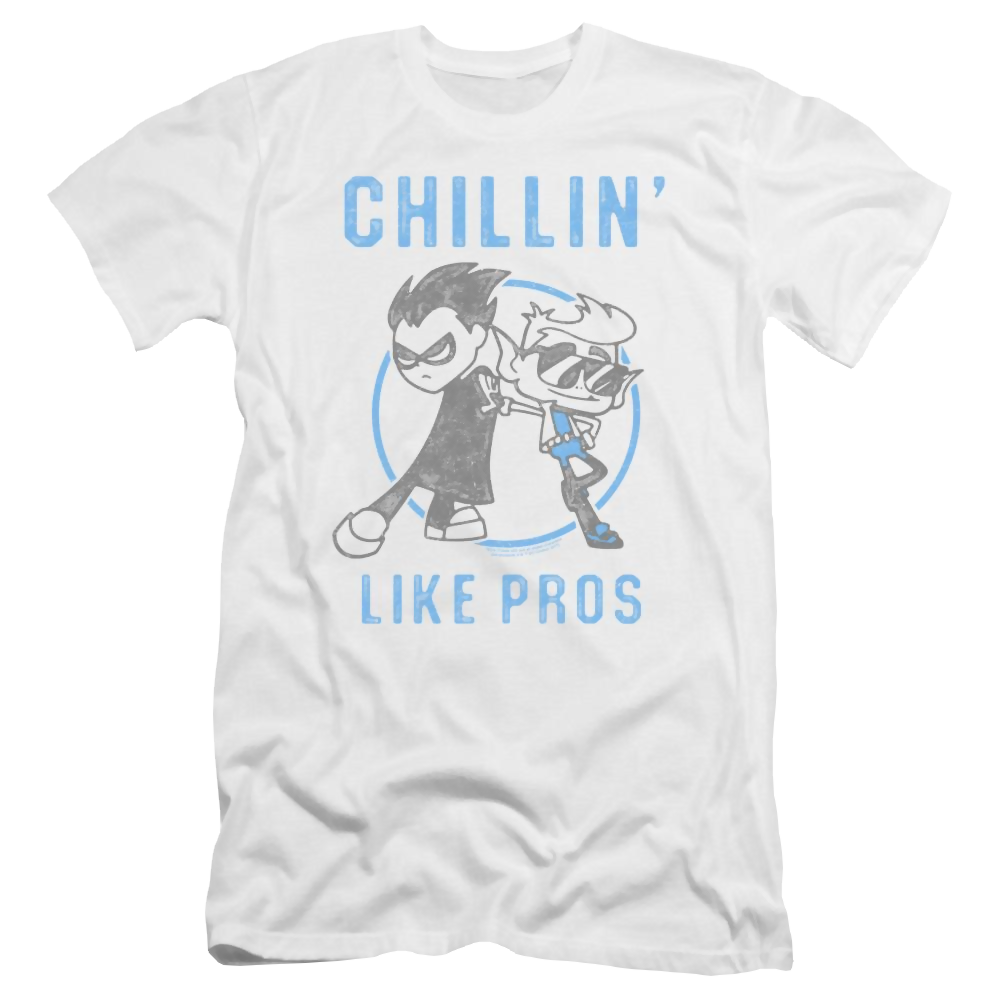 Teen Titans Go Like Pros Men's Premium Slim Fit T-Shirt Men's Premium Slim Fit T-Shirt Teen Titans Go!