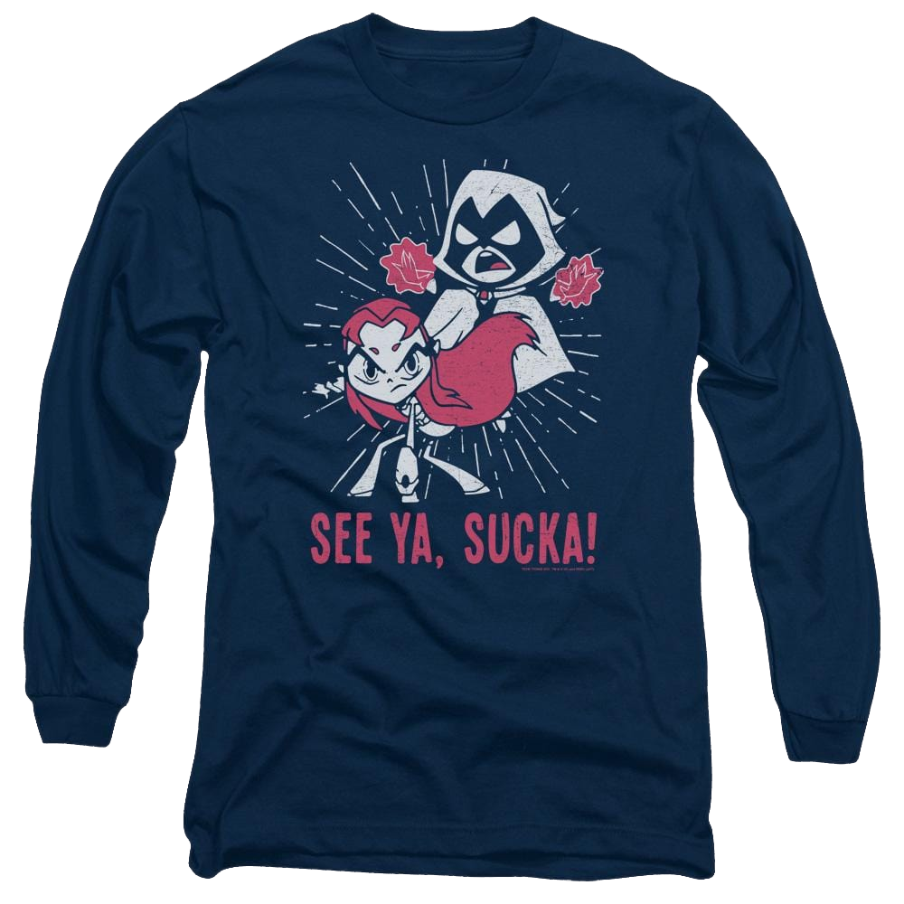 Teen Titans Go Suckas Men's Long Sleeve T-Shirt Men's Long Sleeve T-Shirt Teen Titans Go!