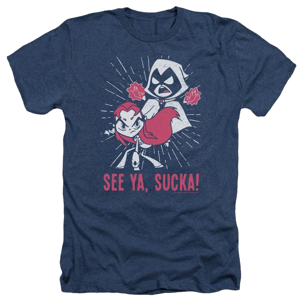 Teen Titans Go Suckas Men's Heather T-Shirt Men's Heather T-Shirt Teen Titans Go!