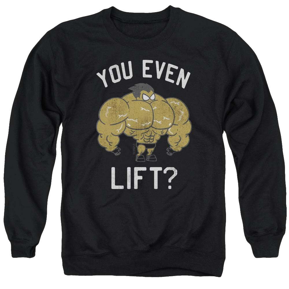 Teen Titans Go You Lift Men's Crewneck Sweatshirt Men's Crewneck Sweatshirt Teen Titans Go!