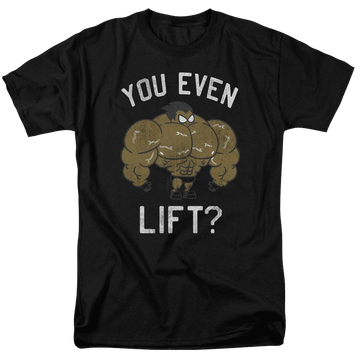 Black men's regular fit t-shirt with Teen Titans Go! Teen Titans Go You Lift graphic