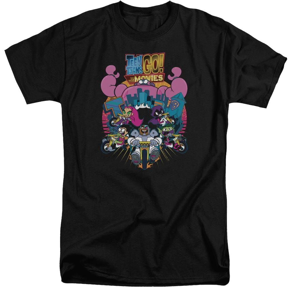 Teen Titans Go Burst Through Men's Tall Fit T-Shirt Men's Tall Fit T-Shirt Teen Titans Go!