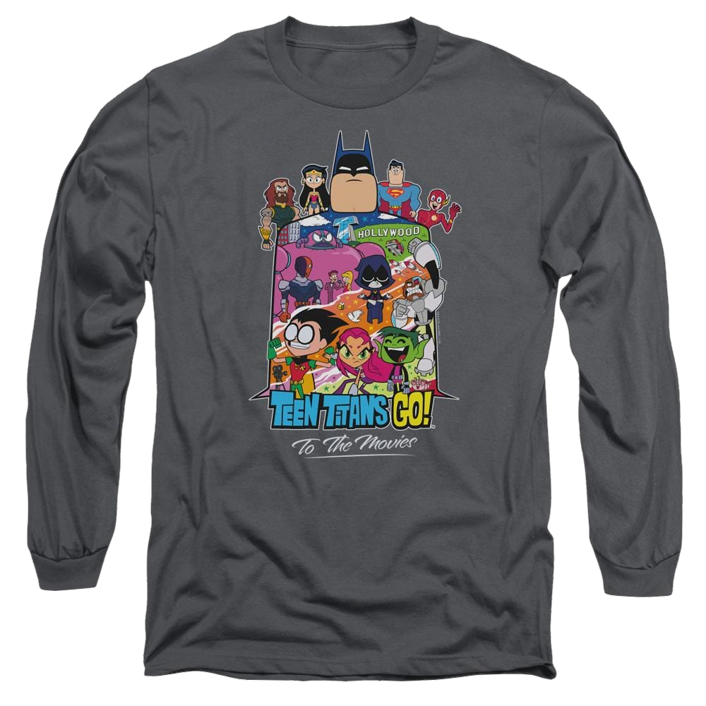 Teen Titans Go Hollywood Men's Long Sleeve T-Shirt Men's Long Sleeve T-Shirt Teen Titans Go!