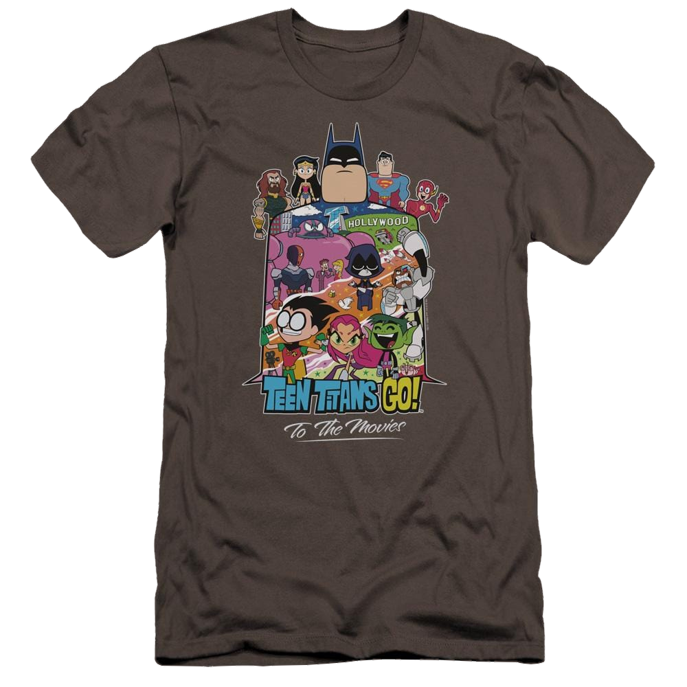 Teen Titans Go Hollywood Men's Premium Slim Fit T-Shirt Men's Premium Slim Fit T-Shirt Teen Titans Go!