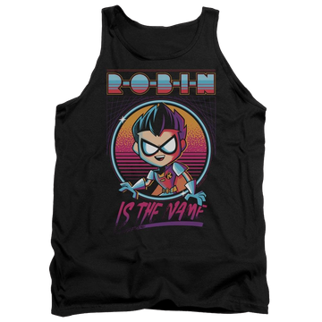 Black men's tank with Teen Titans Go! Teen Titans Go Robin graphic