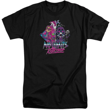 Black men's tall fit t-shirt with Teen Titans Go! Teen Titans Go No Limits graphic