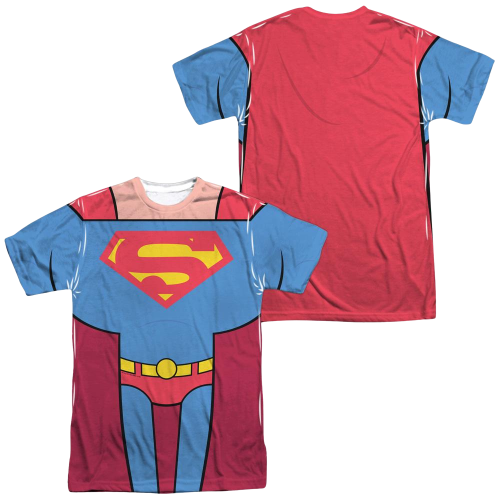 Teen Titans Go! Superman Uniform (Front/Back Print) - Men's All-Over Print T-Shirt Men's All-Over Print T-Shirt Teen Titans Go!