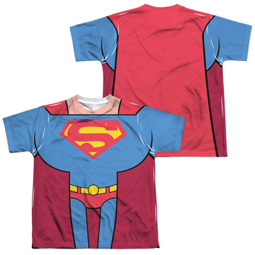 Teen Titans Go! Superman Uniform (F/B) youth all-over print t-shirt for ages 8 to 12