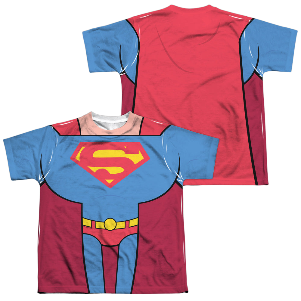 Teen Titans Go! Superman Uniform (F/B) - Youth All-Over Print T-Shirt Youth All-Over Print T-Shirt (Ages 8-12) Teen Titans Go!