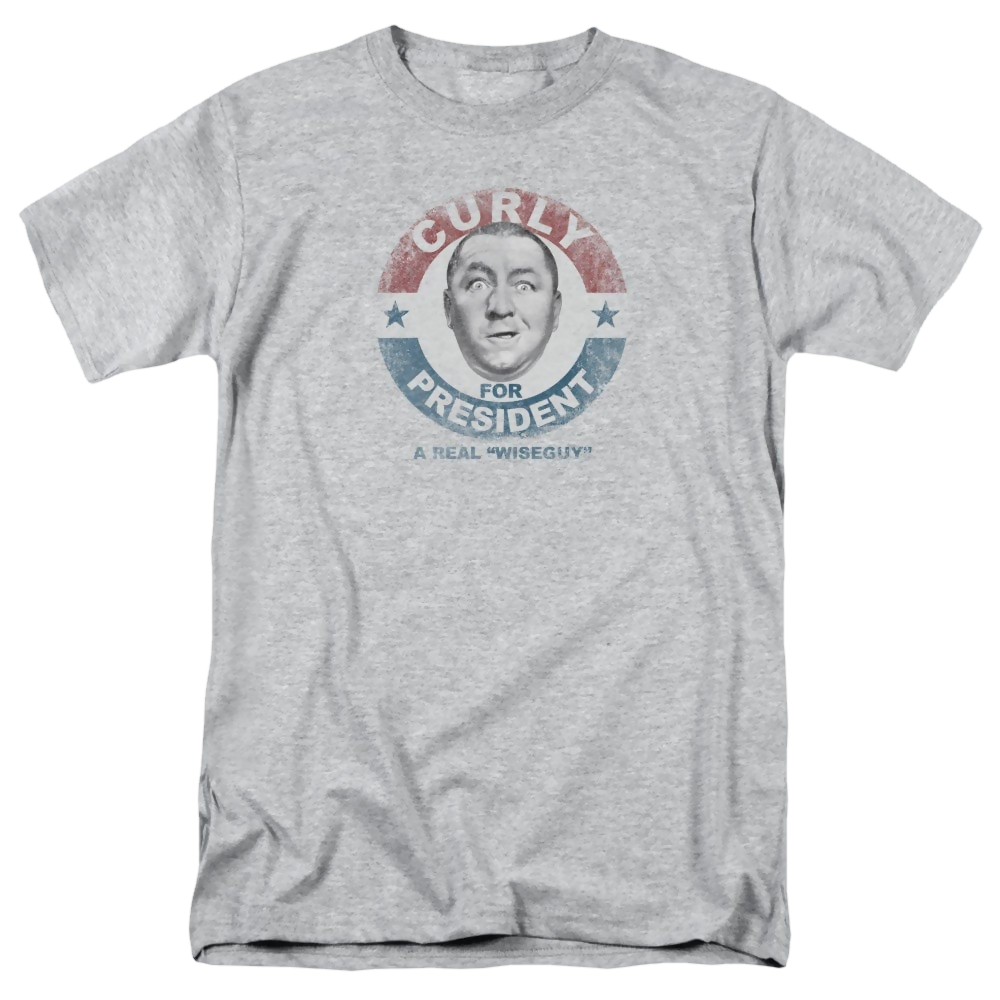Three Stooges, The Curly For President - Men's Regular Fit T-Shirt Men's Regular Fit T-Shirt The Three Stooges