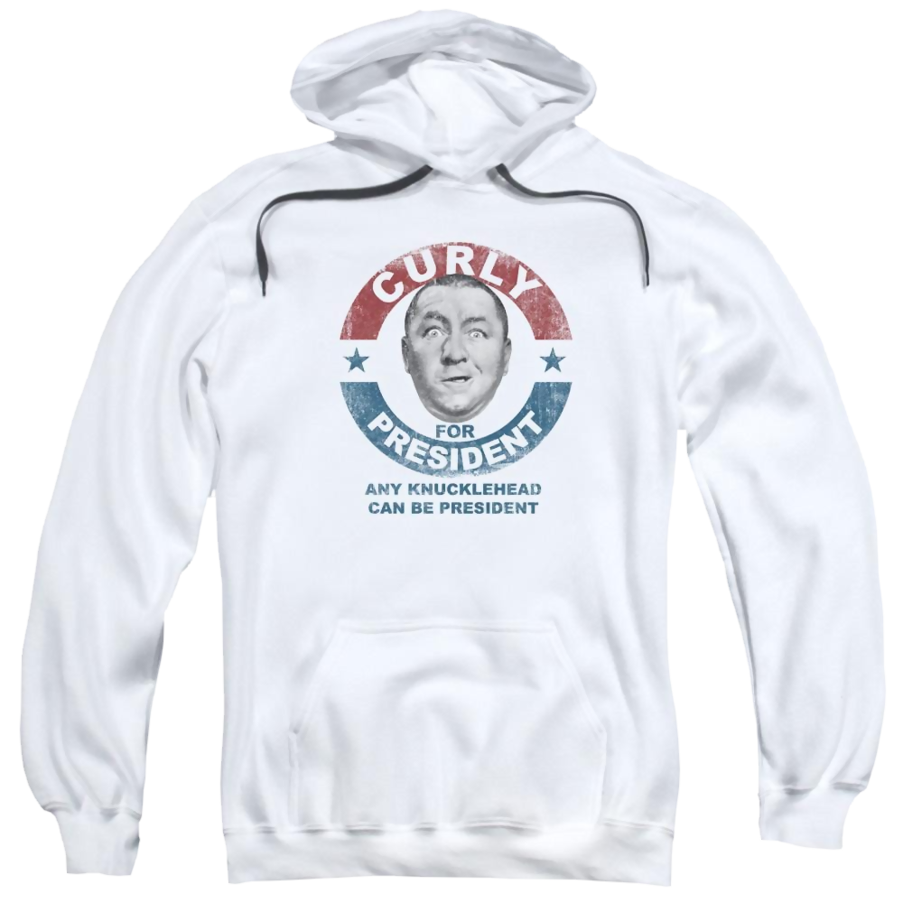 The Three Stooges Curly For President Pullover Hoodie Pullover Hoodie The Three Stooges