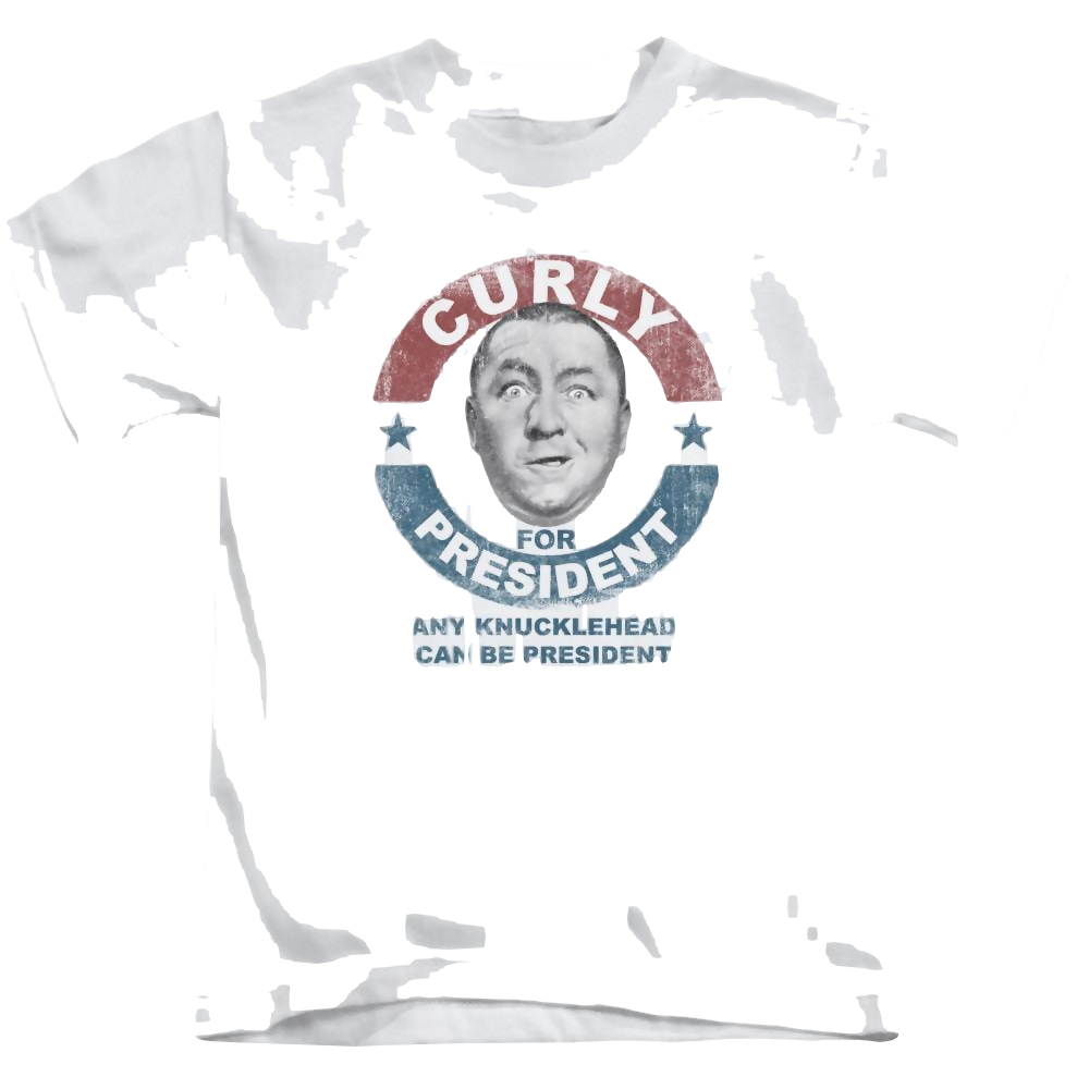 The Three Stooges Curly For President Kid's T-Shirt (Ages 4-7) Kid's T-Shirt (Ages 4-7) The Three Stooges