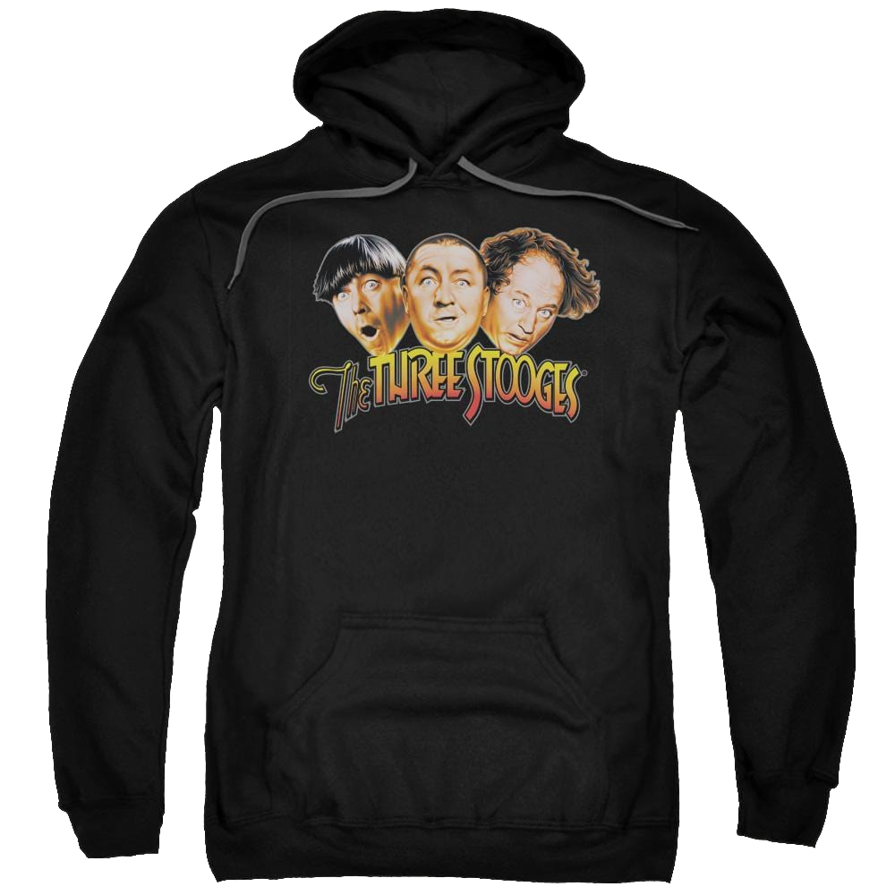 The Three Stooges Three Head Logo Pullover Hoodie Pullover Hoodie The Three Stooges
