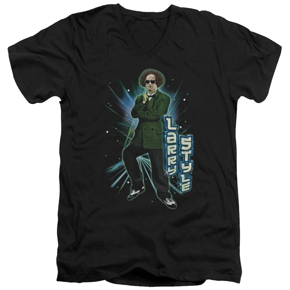 The Three Stooges Larry Style Men's V-Neck T-Shirt Men's V-Neck T-Shirt The Three Stooges